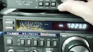 Yaesu FT757GX Testing Receive \u0026 Transmit