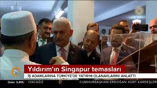 Başbakan'ın Singapur temasları