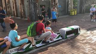 Mini train ride at Kaohsiung Hamasen Museum of Taiwan Railway I am Audrey 20180802