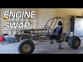 X̶L̶5̶0̶0̶s̶ Suzuki GS550 Mini Buggy Build Part 3! || ENGINE SWAP!!