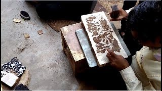 Wood design | Rajasthani Razai  Block Painting #part 1