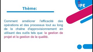 Comment améliorer l'efficacité des opérations et des processus dans  la chaîne d'approvisionnement