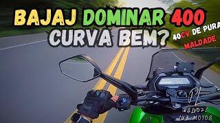 BAJAJ DOMINAR 400 - DÁ PARA MANTER 150KM/H? FAZ CURVA?