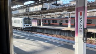 【Muetrain  武蔵野線内試運転】JR東日本209系0番台ﾊｴMue編成の試運転電車に東所沢駅で追いつくシーン（試9925M）2022.12.2