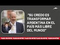 Federico Sturzenegger destacó el trabajo de Javier Milei a un año de asumir el cargo de presidente