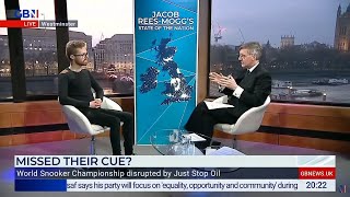 Sean Irish talks with Jacob Rees-Moog | GB News | 18 April 2023 | Just Stop Oil
