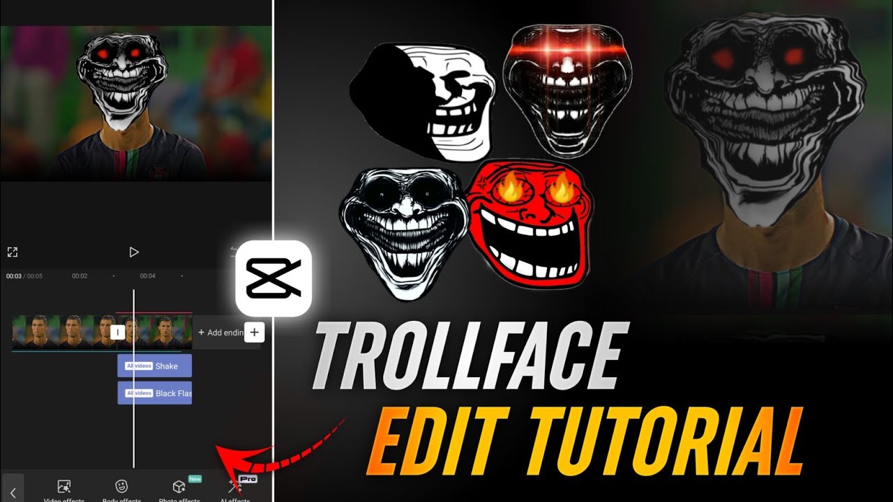 Trending Trollface Video Editing In Capcut Capcut Troll Face Edit