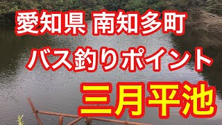 三月平池 愛知県 南知多町 バス釣りポイント ブラックバス