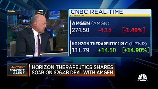 Amgen has great science, but they don't seem to make it across the finish line, says Jim Cramer
