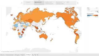 Visualization of Worldwide Unemployment and Employment Status from 1991 to 2017 by Tableau