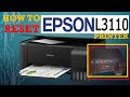 HOW TO RESET EPSON L3110 PRINTER  (PAANO MAG-RESET NG EPSON L3110 PRINTER)