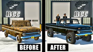 FINDING GANDPA'S RUSTY TRUCK & RESTORING IT! (WOODS FIND) | FARMING SIMULATOR 22