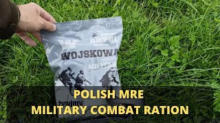 TASTE MRE REVIEW NEW POLISH Army MILITARY COMBAT RATION WZ SET 1