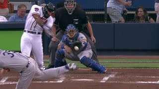 LAD@ATL: Correia records first Dodgers strikeout