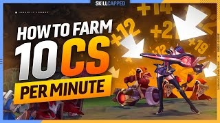 How to FARM 10 CS per MINUTE in EVERY GAME like the PROS! - League of Legends ADC Guide