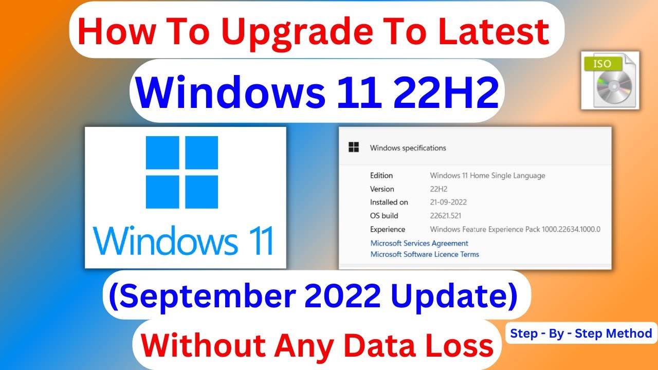 How To Upgrade To Windows 11 22H2 Free | How To Upgrade To Windows 11 ...