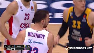 Khimki Moscow Region - CSKA Moscow 87-96: Nikola Milutinov (11 points, 11 rebounds, 4 assists)