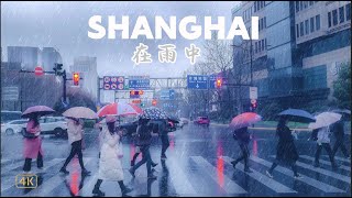 Dreamy Shanghai in the Rain  三月   大雨下的上海  街道如此梦幻 \\ 4K