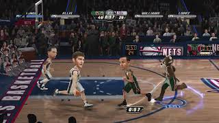 NBA JAM ONFIRE EDITION: Milwaukee Bucks VS New Jersey Nets Darvest V Smith Road Trip Gameplay