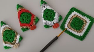 🎄Easy Crochet Christmas Tree in 10 Minutes | Create a Cute Granny Square Christmas Tree