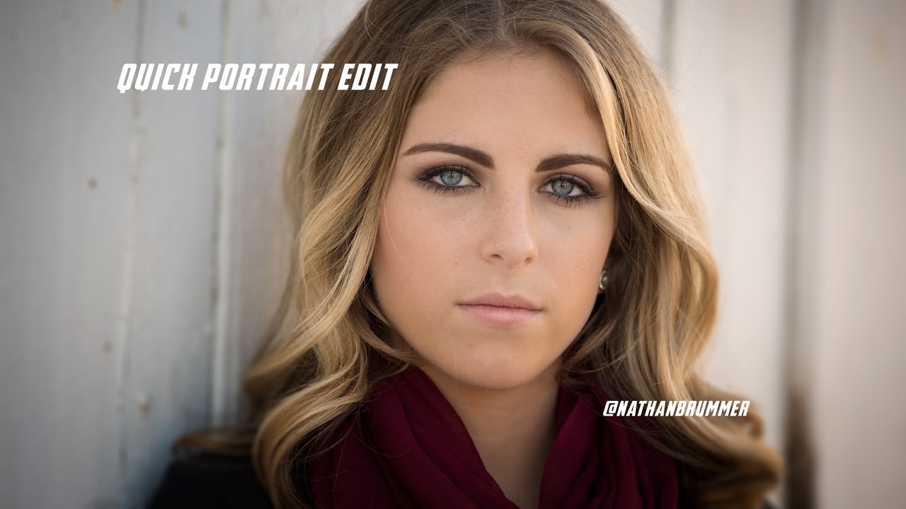 Quick Portrait Edit Youtube