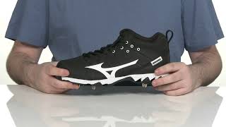 Mizuno 9 Spike™® Ambition 2 Mid Metal Baseball Cleat SKU: 9690444