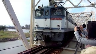 EF65-2070牽引 5087ﾚ　赤川仮橋