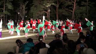 濱長花神楽　2014土佐のおきゃく　三翆園庭園