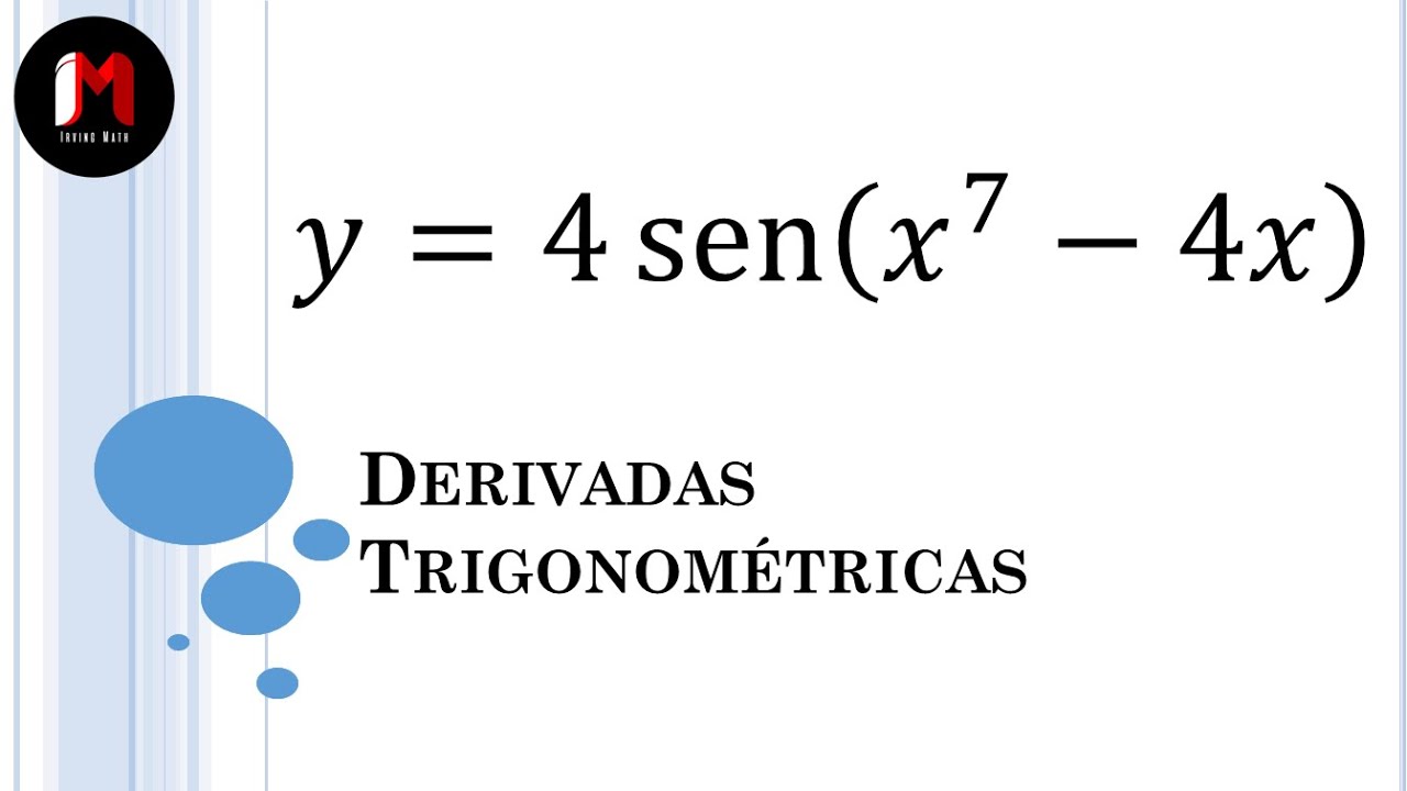 DERIVADA DEL SENO - EJERCICIO 3 | DERIVADAS TRIGONOMÉTRICAS - YouTube