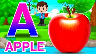 a for apple abcdefg english alphabet abcd cartoon a for apple bi for boykids,PurrPurr,baby,poem