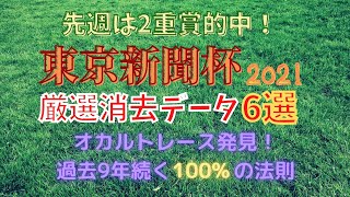 東京新聞杯2021【データ予想】先週2重賞的中！今回も100％データで万馬券もぎ取る！