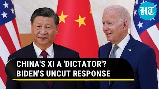 'Dictator' Xi Jinping? Biden's No-Holds Barred Response on Meeting with Chinese President
