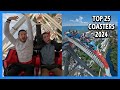 My Top 25 Roller Coasters in 2024