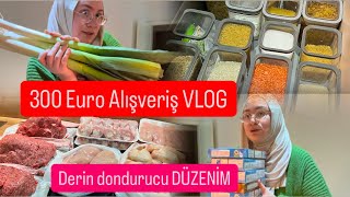 Baştan sona alışverişten neler aldım⁉️Yerleştirme ve düzenim⁉️donduruya nasıl hazırlıyorum⁉️VLOG