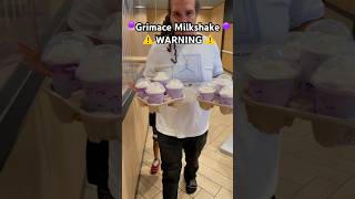 We got 9 Grimace shakes and this happened #grimaceshake #grimace #grimacemilkshake #mcdonalds