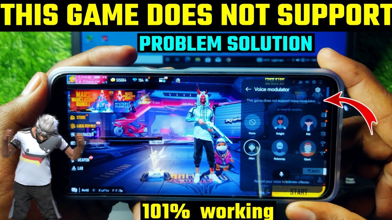 This Game Does Not Support Voice Modulator Problem Solution // Voice ...