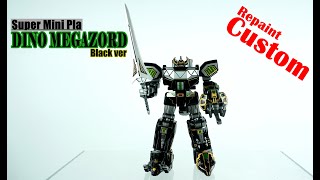 Repaint SUPER MINI PLA Dino Megazord Black ver