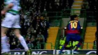 Ronaldinho 2003/2004 UEFA Cup Celtic Glasgow - Barca Round of 16 - Home