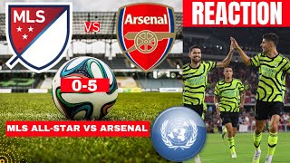 MLS All-Stars vs Arsenal 0-5 Live Stream preseason Friendly Football Match Score Reaction Highlights