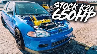 The MOST Power We've Ever Made On A Stock K20 Turbo