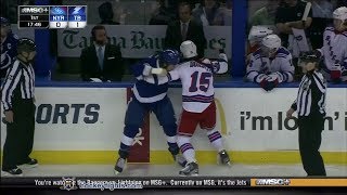 Derek Dorsett vs Pierre-Cedric Labrie Nov 25, 2013