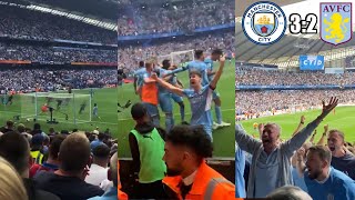 Man City Fans And Players Go Completely Crazy As Gündogan Scores 3-2 Goal Against Aston Villa