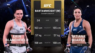 UFC 5 AI vs AI: Erin Blanchfield vs Tatiana Suarez - Ground Game Mastery Clash!