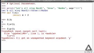 Unit 06 Video 6: Optional Parameters