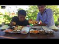 street maharaja amritsari kulcha thali eating challenge pindi chola paneer shahi man vs food