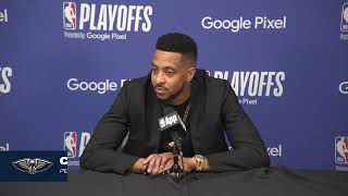 CJ McCollum | Pelicans-Thunder Game 3 Postgame | 2024 NBA Playoffs