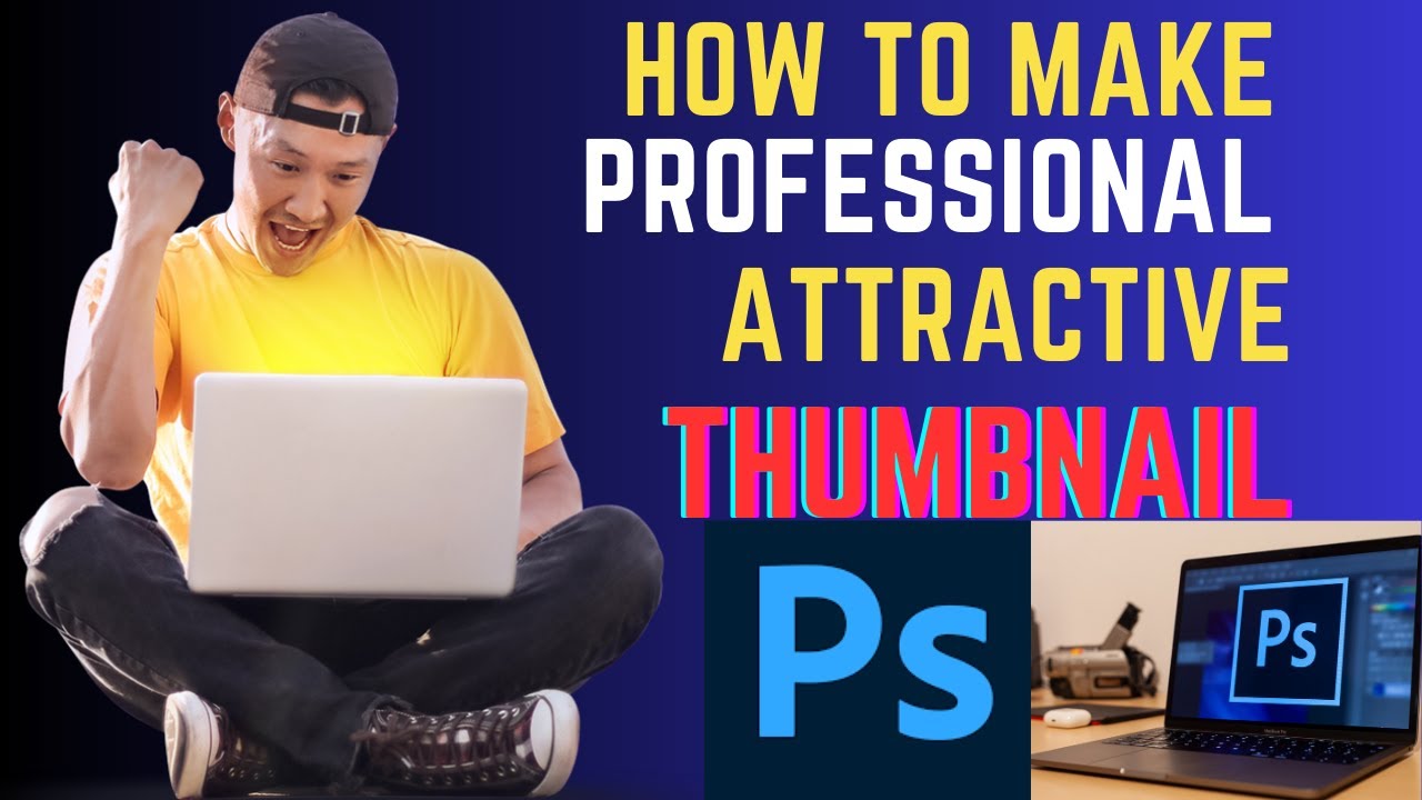 How To Make THUMBNAILS In Photoshop EASILY | ⚡Make PROFESSIONAL Youtube ...