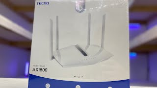 Tecno AX1800 WiFi 6 Router Unboxing