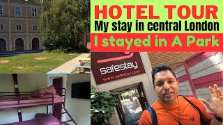 My stay in Central London at Safestay Holland Park Kensington | Room Tour \u0026 Hotel Review