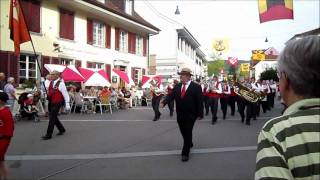 Musikverein Buckten an der Marschmusikparade in Sissach